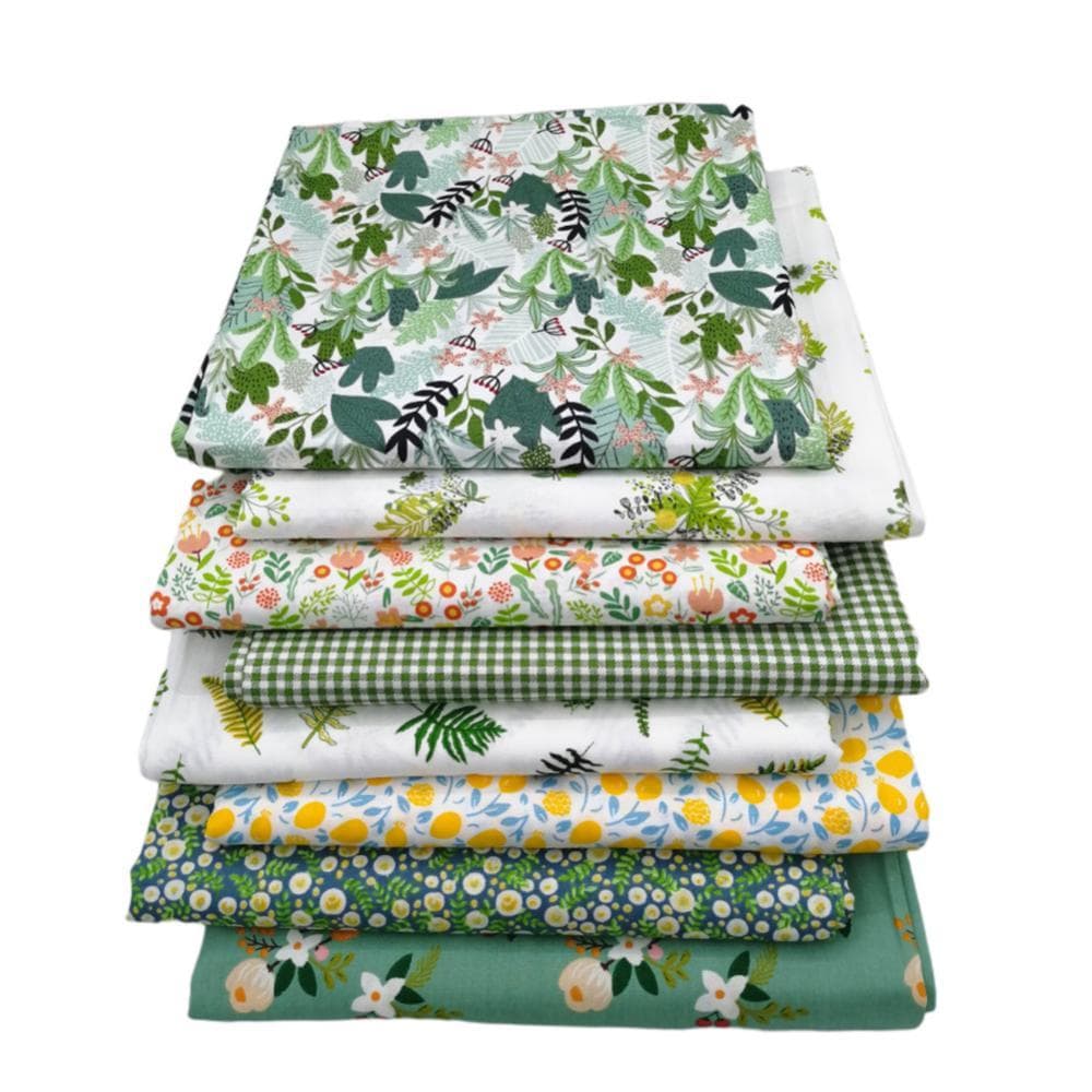 TKEY 5-8 Unidades 20 * 25 Cm Algodão Estampado Patchwork Pano Padrão De Flores Material Costura Artesanato Tecido Para R