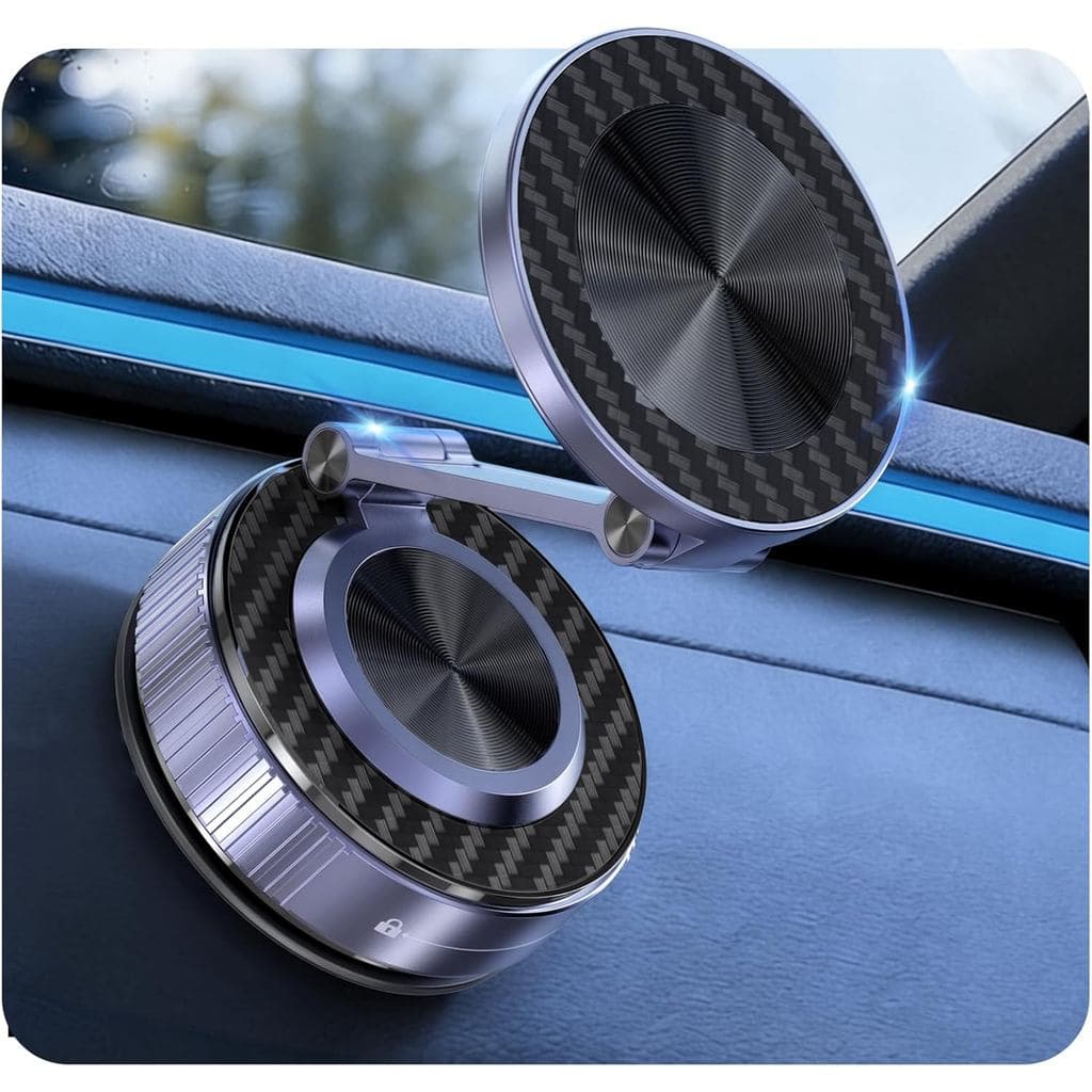 Suporte Magnético De Telefone Para Carro A Vácuo Atualizado Montagem Em Magsafe 780 ° Ajustável Com Sucção De Fibra De C