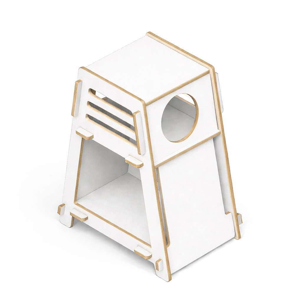 Casinha para Gato MDF 6mm Toca Pet Moderna Elevada