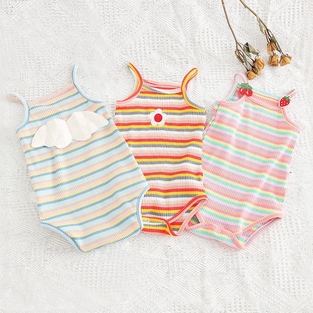 Bebê bebê macacão roupas de verão bebê menina macacão estilingue estilo fino influenciador roupas da criança triângulo m