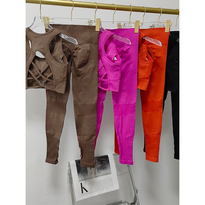 Roupas de Yoga femininas lindas costas high-End roupa interior esportiva cintura alta pêssego nádegas calças de Fitness 