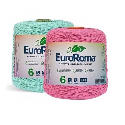 Barbante Colorido EuroRoma 6 fios - 1 kilo - 1016 Metros