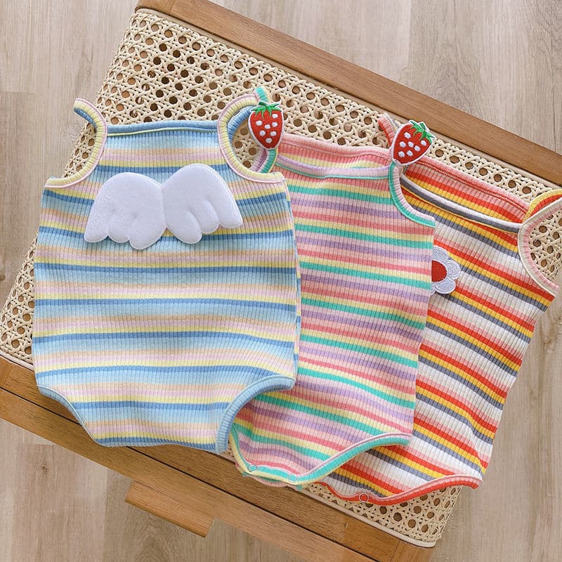 Bebê bebê roupas de verão roupas finas recém-nascidos macacão verão bonito Super bonito estilingue macacão bebê menina m
