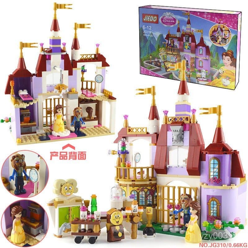 Castelo Mágico da Princesa Bela da Lego 41067, Brinquedo de Blocos de Montar da Bela e a Fera para Meninas