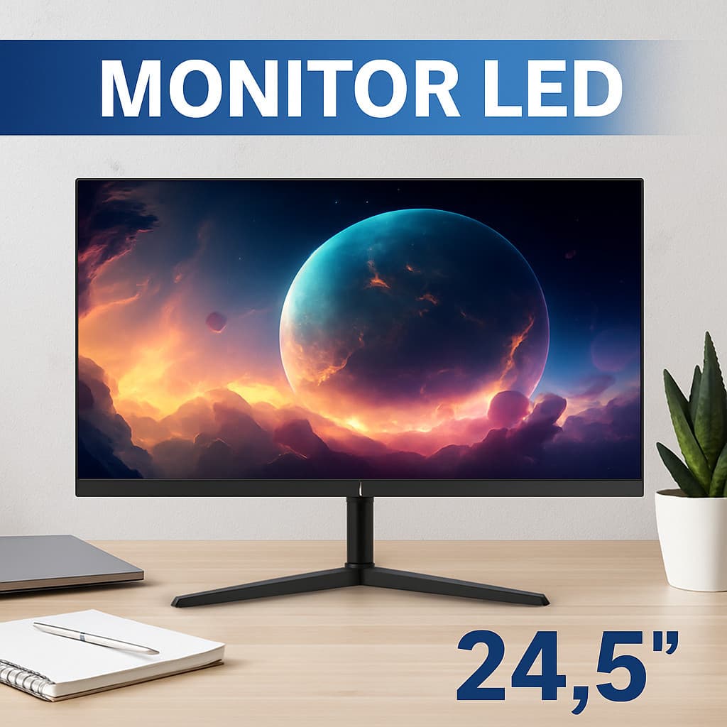 Monitor Led Gamer Grasep 24.5 100hz Tela Va 1ms 1920 X 1080