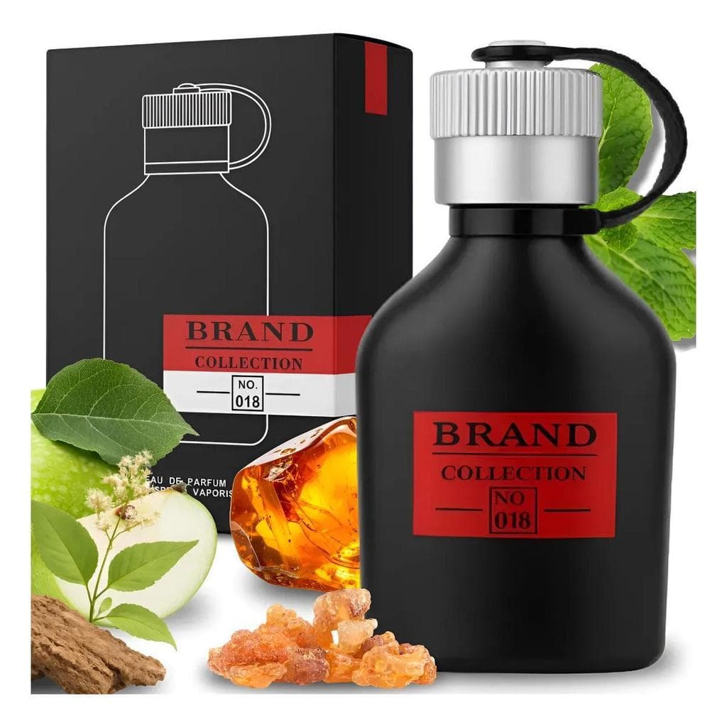 Perfume importado perfumes original Perfume Brand Collection 018° Edp Masculino Amadeirado Maçã BRAND-018-25ML
