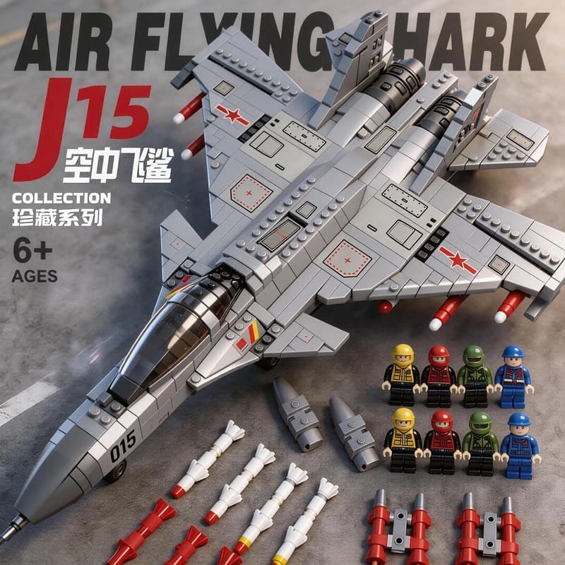 1500 peças de blocos de montar LEGO militares, caça Falcão bombardeiro, avião, brinquedo educativo de montagem para meni