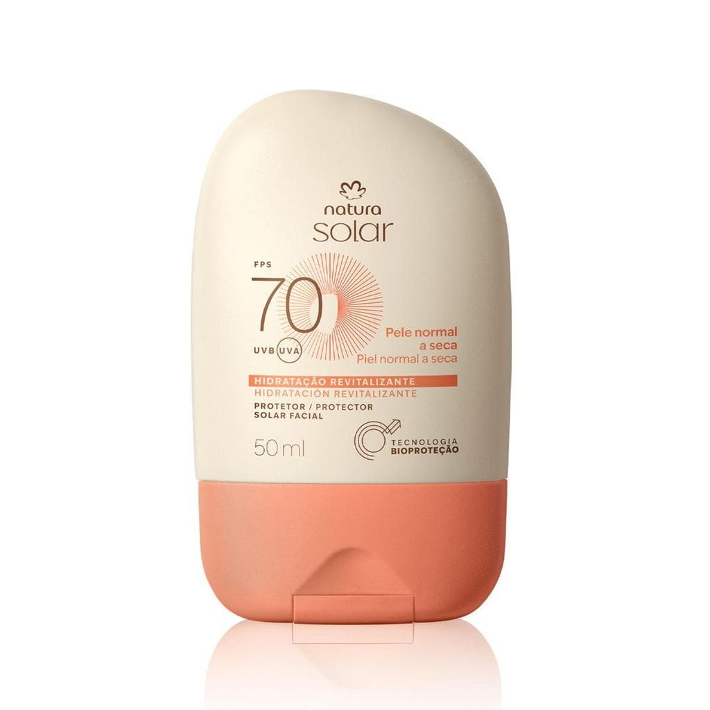 Protetor Solar Natura Facial FPS70 Pele Normal a Seca 50ML
