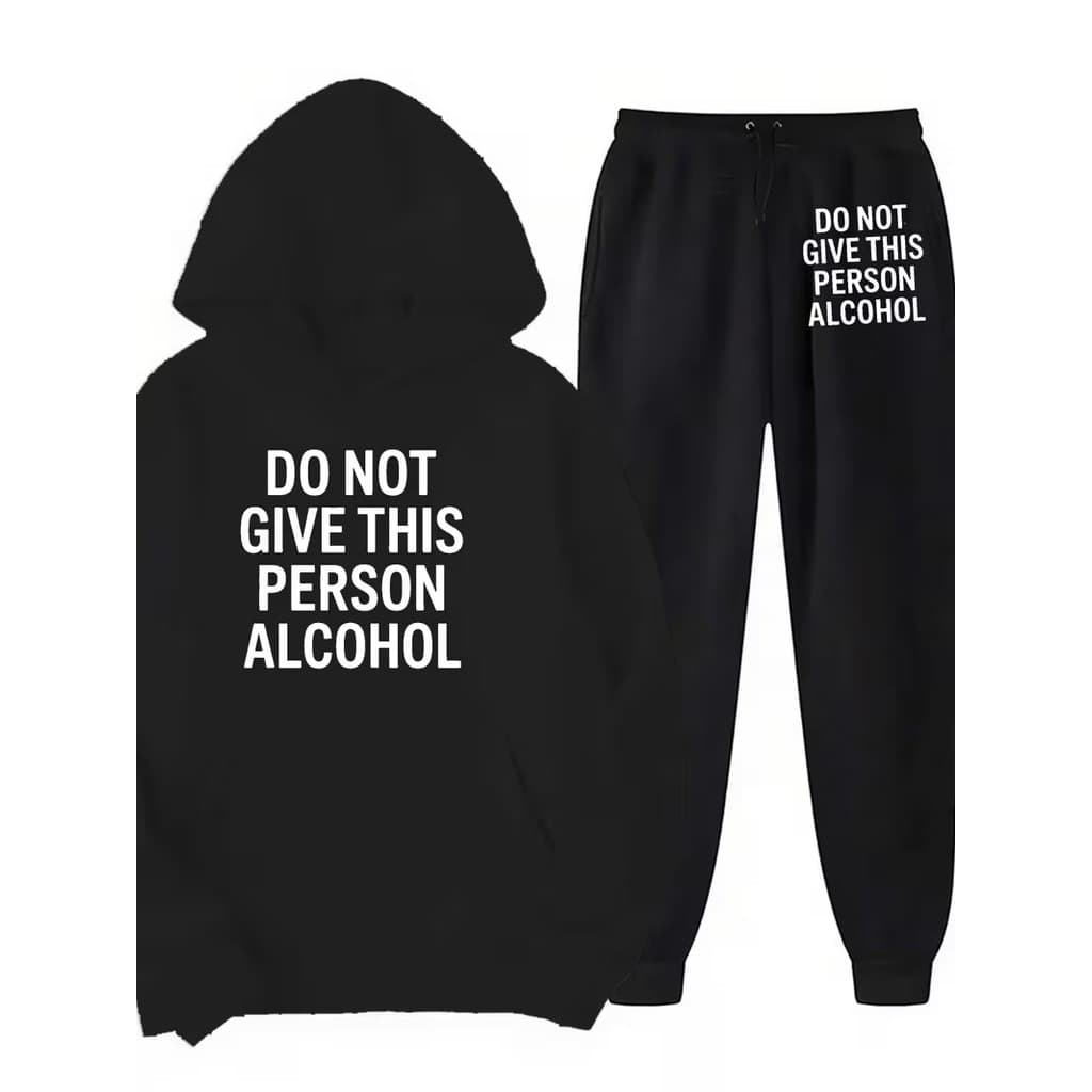 Conjunto Moletom Canguru Masculino Do Not Blusa De Frio + Calça Moletom Estampados Unissex Outono/Inverno