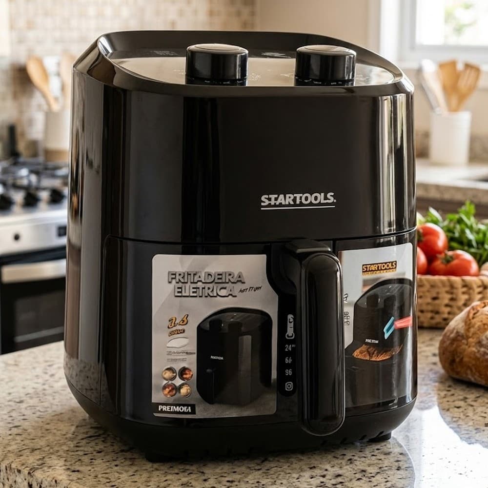 Fritadeira Elétrica Air Fryer 3,4 Litros 1200W 220V Sem Óleo