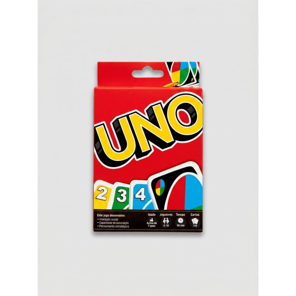 Uno Jogo De Cartas Diversão Para Toda Família Baralho 110 cartas