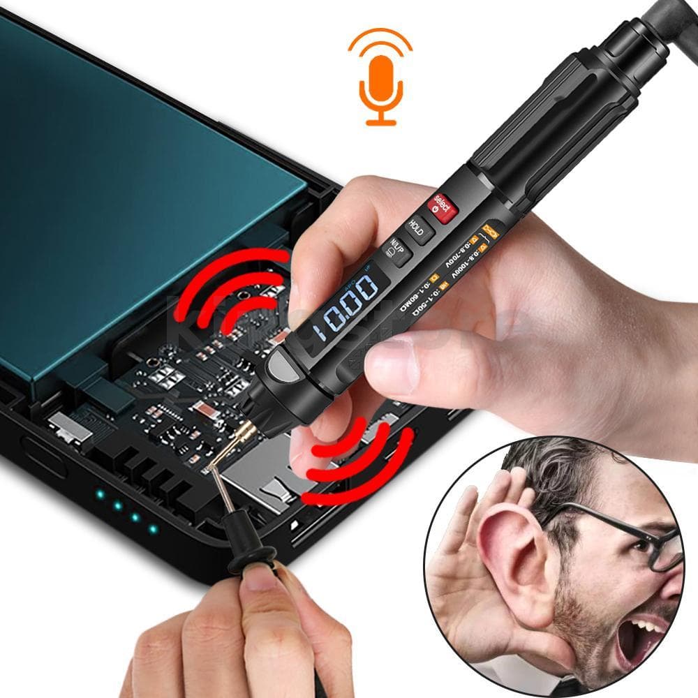 MUSTOOL MT007/MT007 Pro-EN Multímetro Digital True RMS + Caneta De Teste De Tensão + Medidor De Sequências De Fase 3 Em 