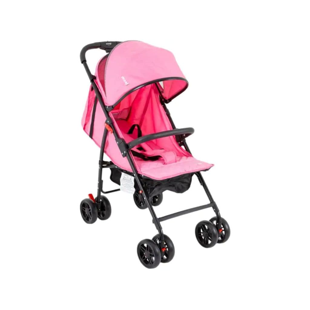 Carrinho De Bebê Compacto Avanti Trixx Pink Rosa Preto Fechamento Rápido