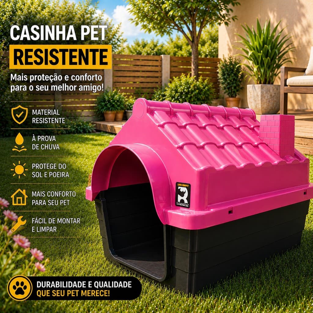 casinha de cachorro grande casa pet Desmontável  n6 e n5 com proteção contra rios UV