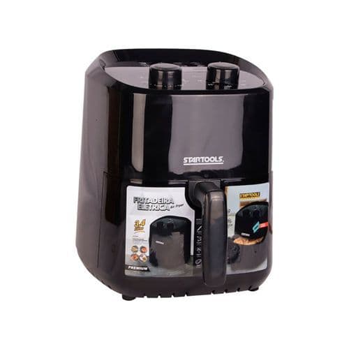 Fritadeira Sem Oleo Air Fryer Alta Capacidade 3,4 Litros Preta 127V Cozinha Saudavel Rapida