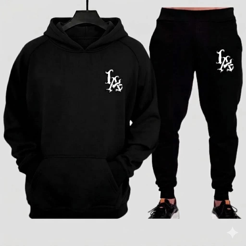 Conjunto Moletom Canguru Masculino Polar Bear Blusa De Frio + Calça Moletom Estampados Unissex Outono/Inverno