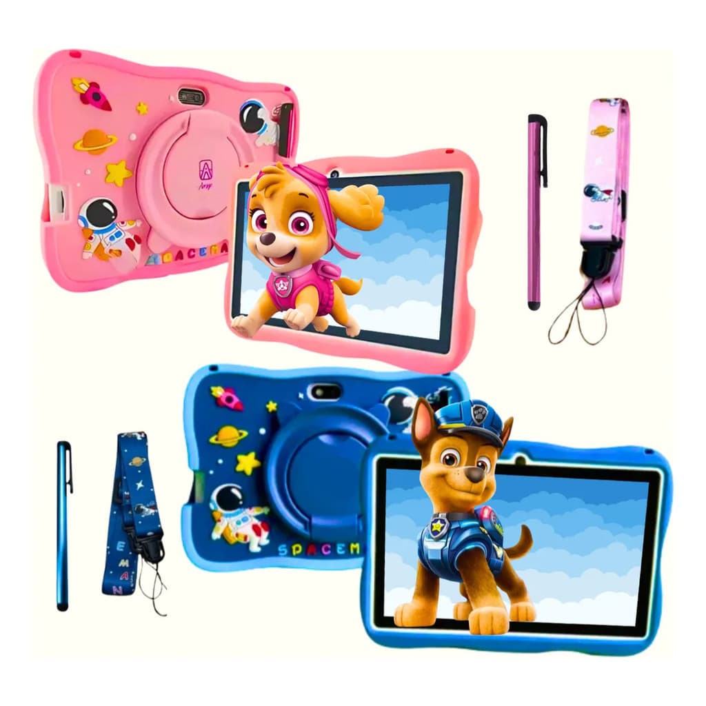 Tablet Infantil A16 Com Capa De 7 Polegadas 64 Gb E 4 Gb De Ram Android Parental Control Wifi Gps Kids Space