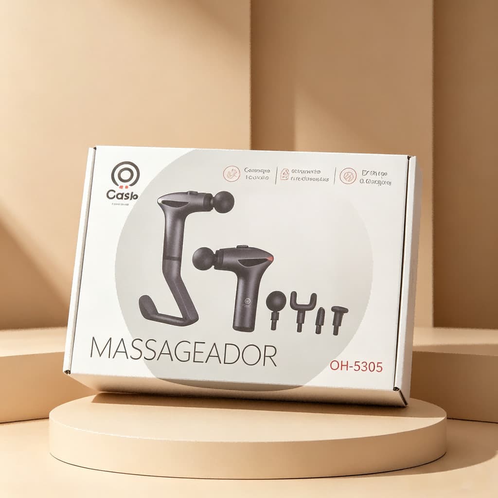 Massageador Pistola Elétrico Profissional Muscular Portátil Aparelho Fisioterapia Corporal Com Alça
