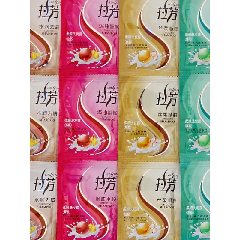 Lafang ensacado shampoo 480 sacos hidratante Anti-caspa sedoso assado refrescante cabeça creme shampoo Hotel uma vez mac