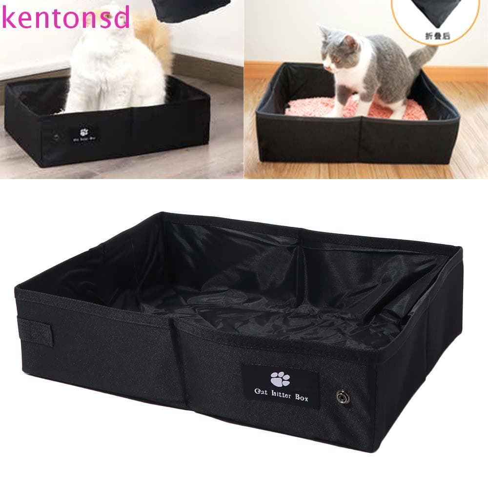 Caixa De Areia Portátil Para Gatos KENTONSD , Lixeira Dobrável À Prova D'água Animais De Estimação , Bandeja Sanitária R