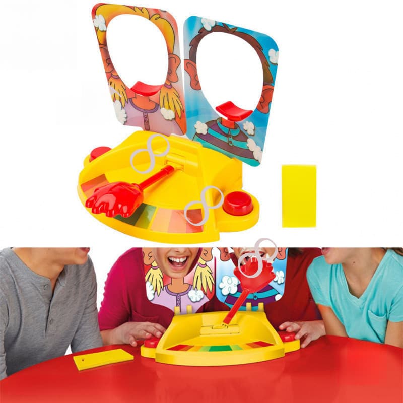 Bolo Rosto Showdown Duplo Creme Quebra Jogo Diversão Família Tabuleiro Festa Máquina 1SQP