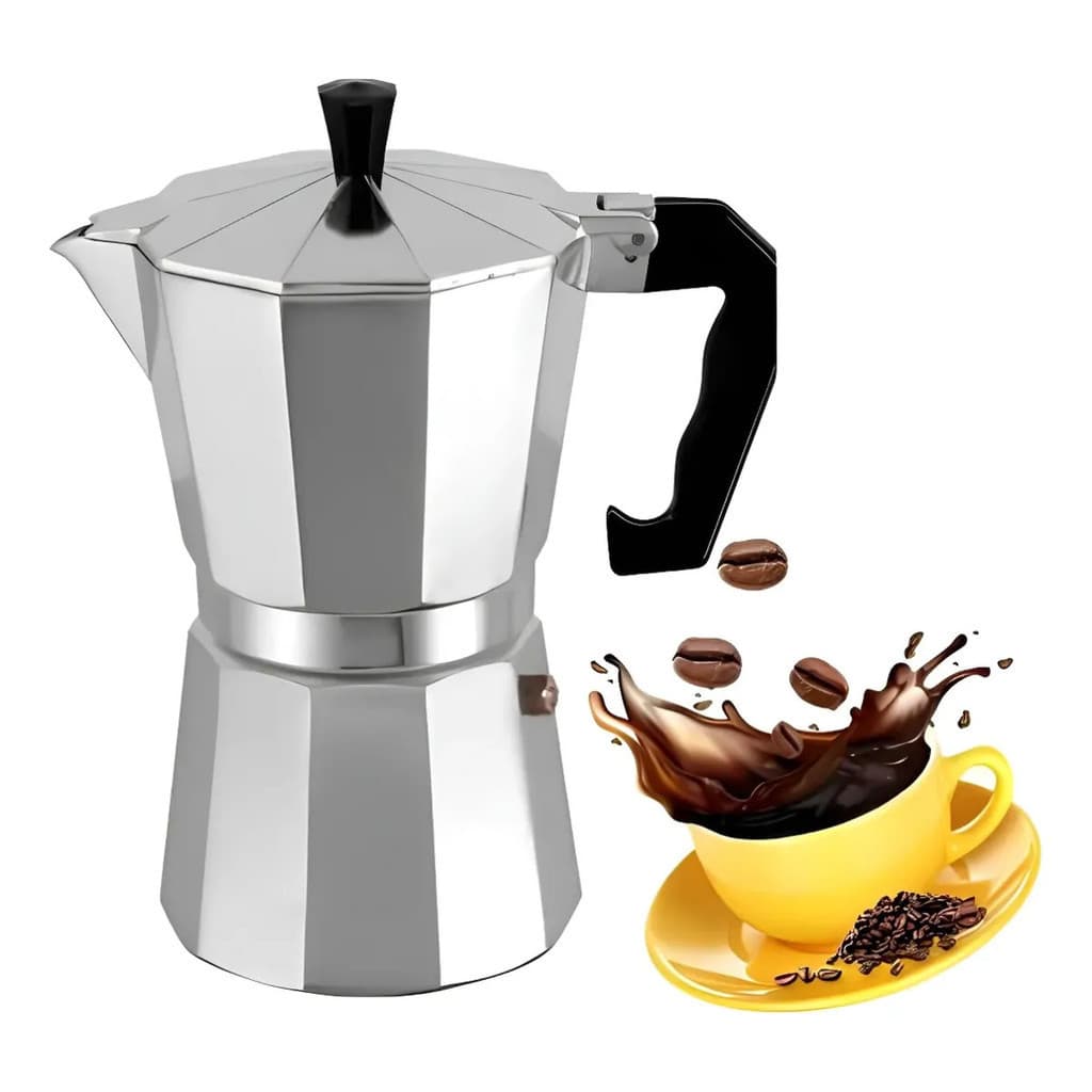 Cafeteira Italiana 3 Xícaras Aço Inox Para Café Expresso