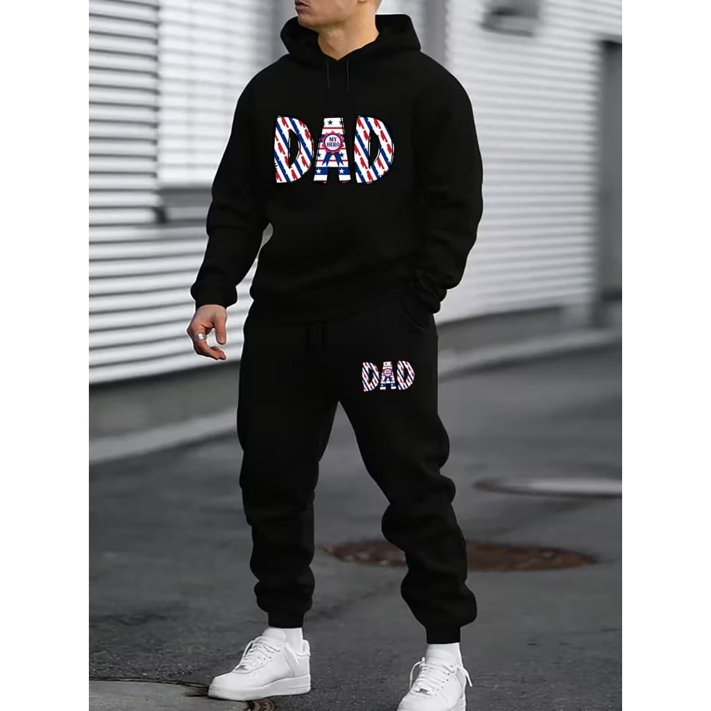 Conjunto Moletom Canguru Masculino Dad Blusa De Frio + Calça Moletom Estampados Unissex Outono/Inverno