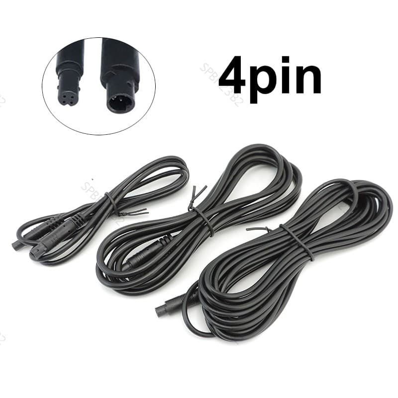 4pin Conector Carro DVR Câmera De Visão Traseira Cabo Extensão Macho Para Fêmea 4 Núcleo HD Monitor Veículo Fio Cobre BR