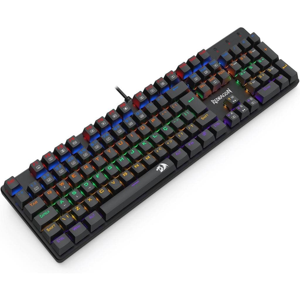Teclado Mecânico Valheim Rainbow Preto Switch Marrom
