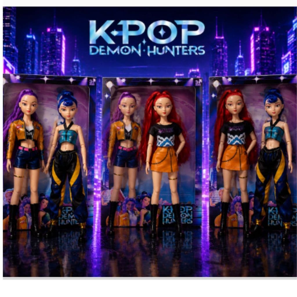 Kit 2 Bonecas Guerreiras Do K-pop Articulada - DemonHunters