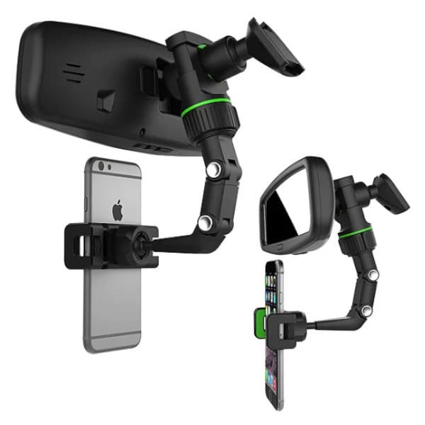 Suporte Celular Carro Espelho Retrovisor Universal Ajustável Giratório 360 Articulado GPS