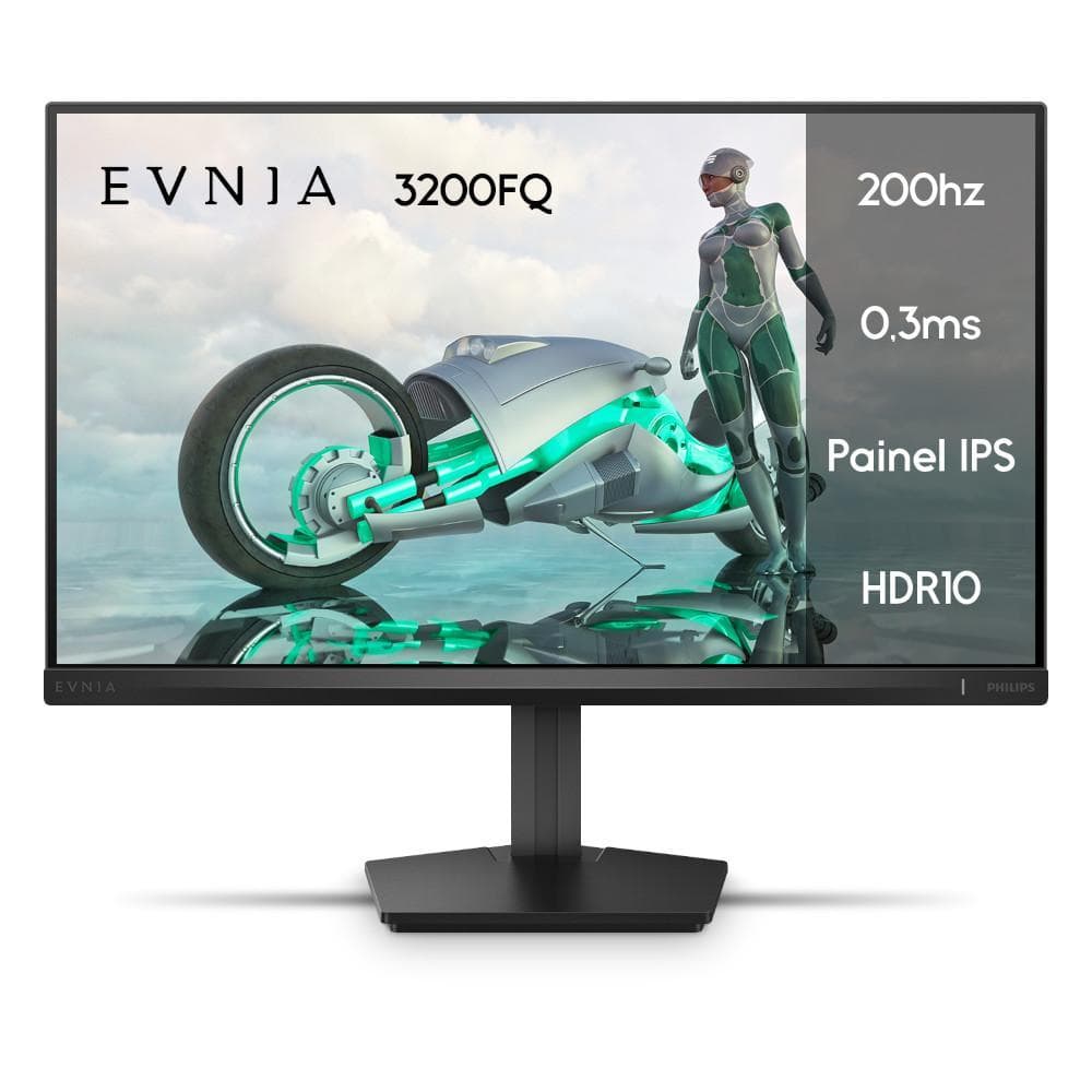 Monitor 24" Gamer Full HD Philips Evnia 24M2N3200FQ, Tela IPS, 0,3ms, 200Hz, HDR10, AMD Freesync