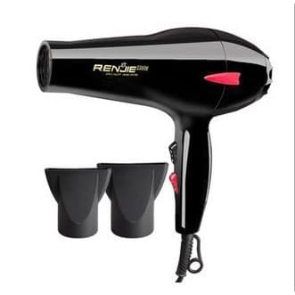 Renjie 826 secador de cabelo alta potência secador de cabelo 2200W profissional salão de beleza silencioso secador de ca
