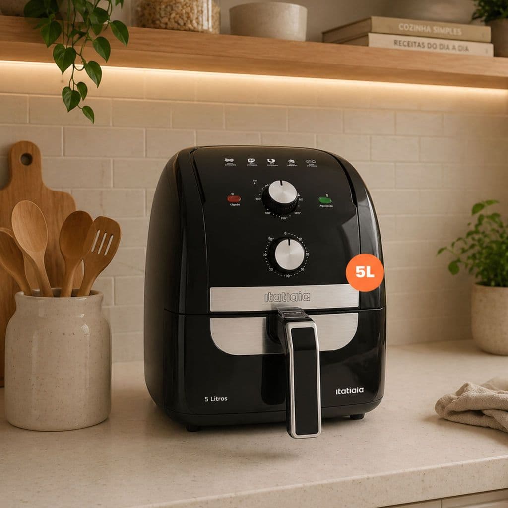 Fritadeira Airfryer Itatiaia 5 Litros 127V – Fritadeira Elétrica Sem Óleo, Econômica e Prática