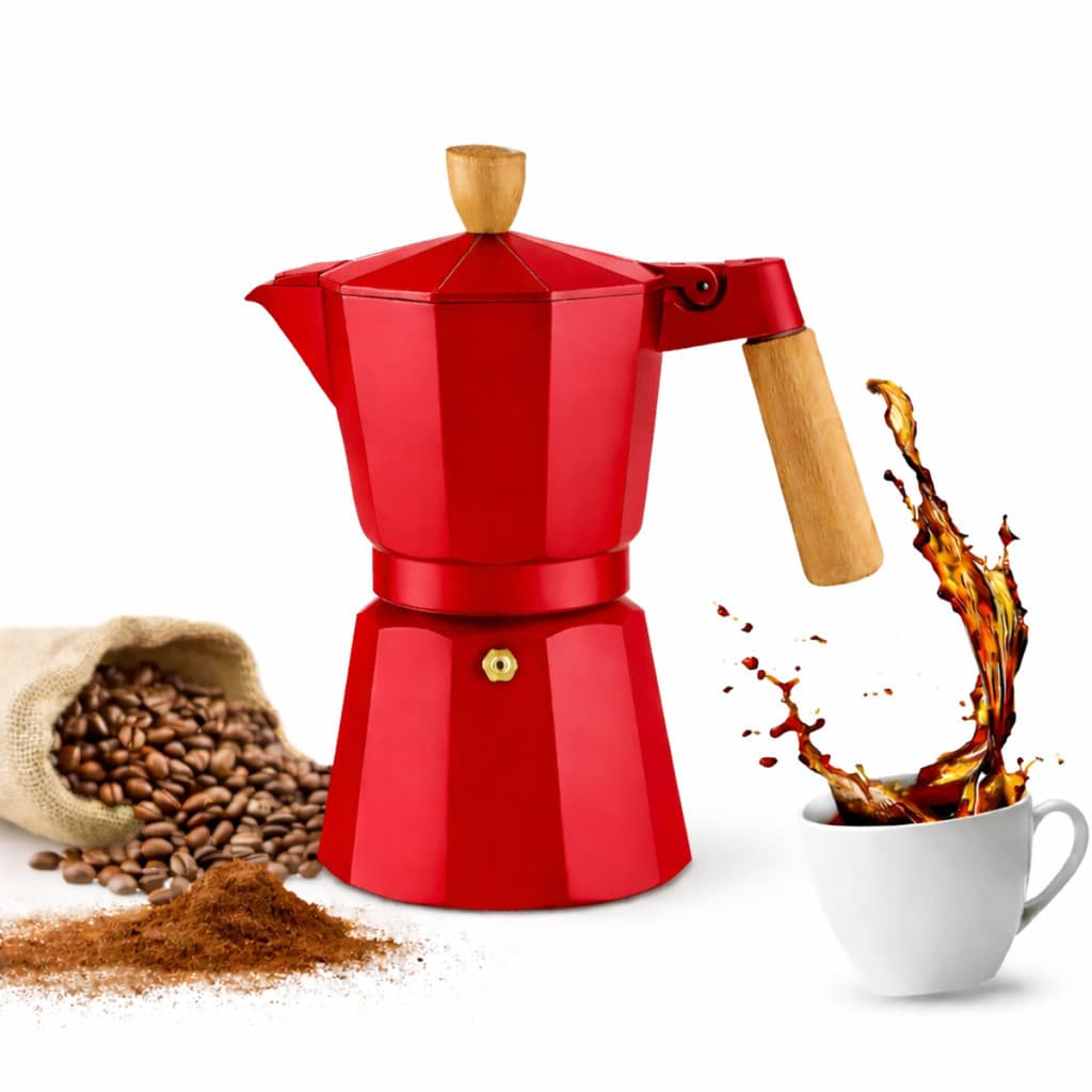 Cafeteira Italiana 6 Xícaras Para Café Expresso Alumínio Premium