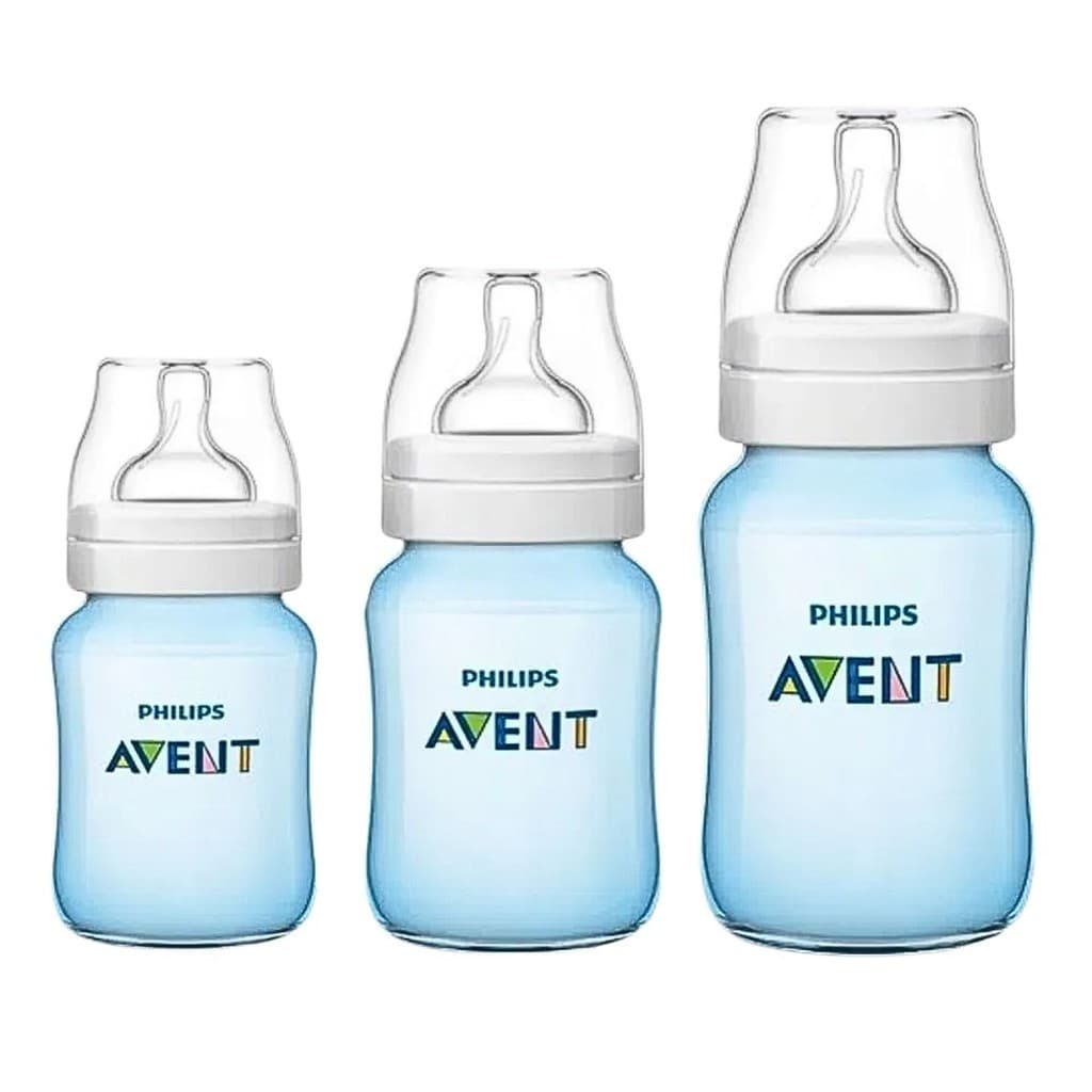 Kit Triplo Mamadeiras Anti-Colic Edição Azul Philips Avent (SCY119/20)