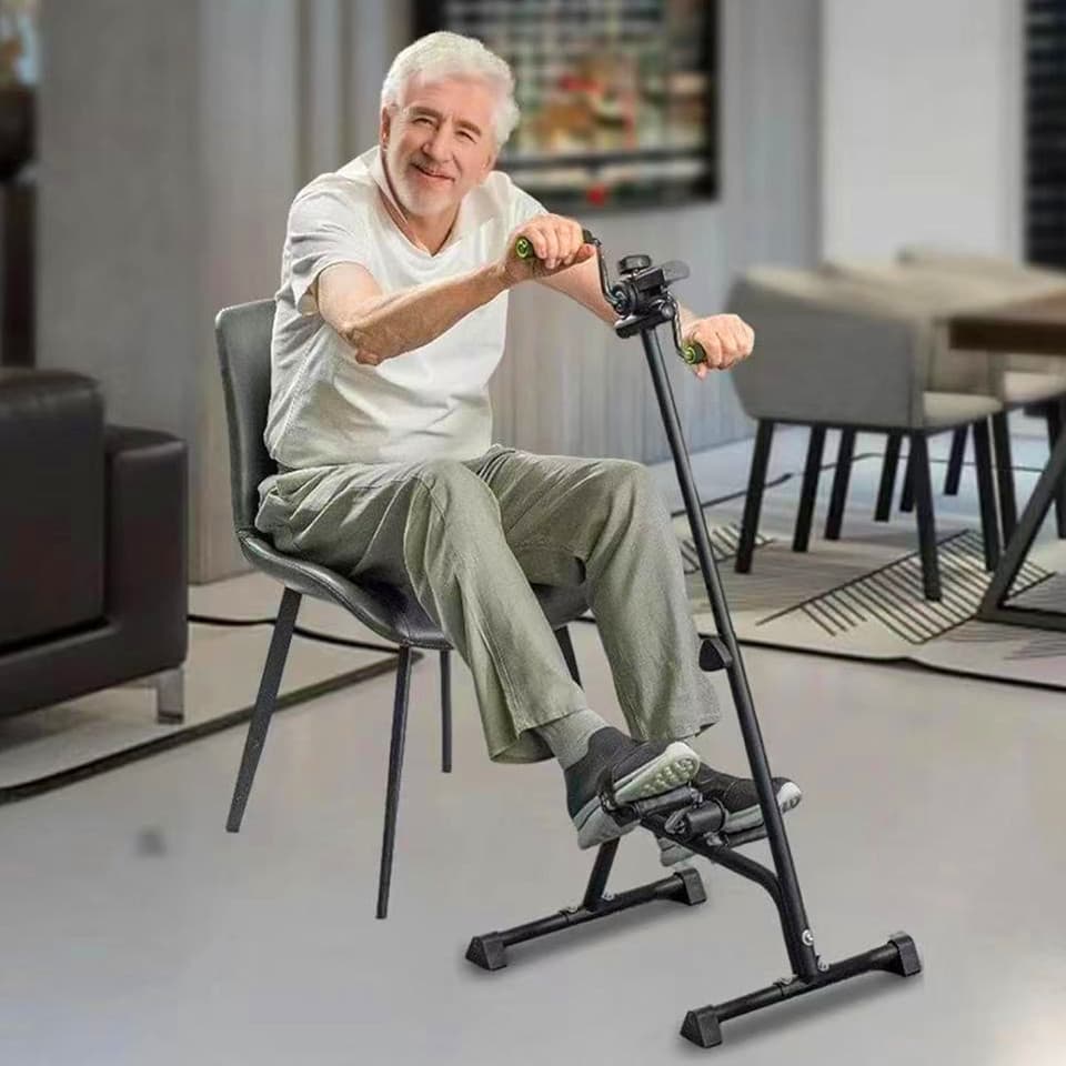 Mini bicicleta ergométrica para mãos e pés