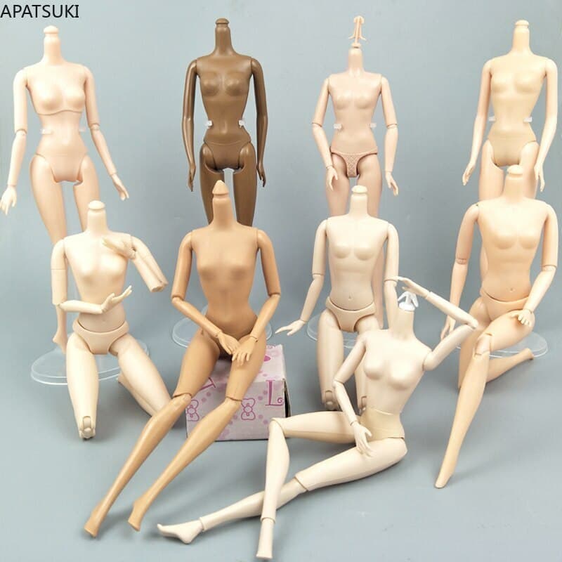 Substituição 1/6 Articulado DIY Móvel Nu Corpo De Boneca Para 11.5 " Menina 1 : 6 BJD Casa De Bonecas Peças Do