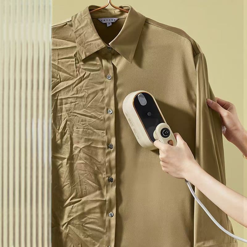 Ferro de Passar Roupa Portátil A Vapor 2em1 Bivolt 110/220V - Anti-Escaldante, Elimina Amassados Sem Tábua,Casa e Viagem