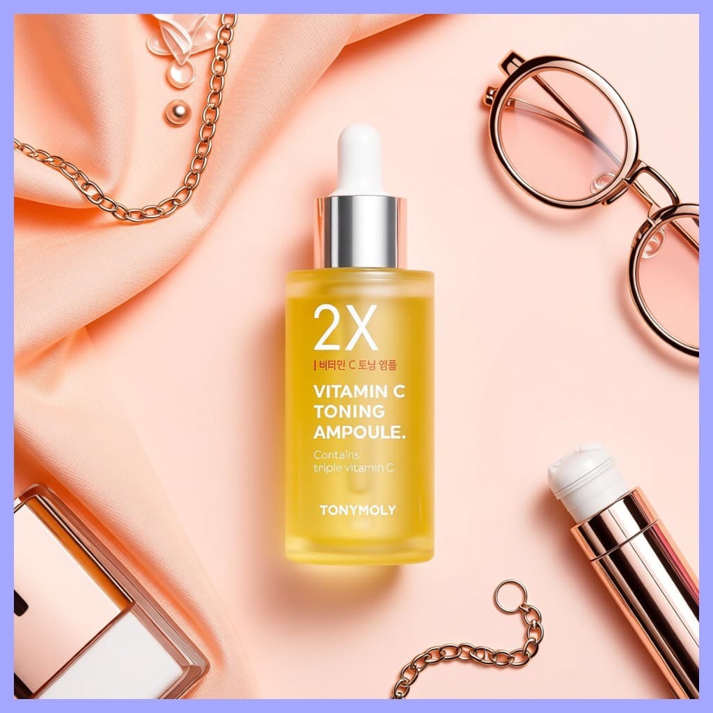 [Tonymoly] Ampola Tonificante 2X Vitamina C , 50ml , 1ud | Iluminador Brilho Radiante K-Beleza