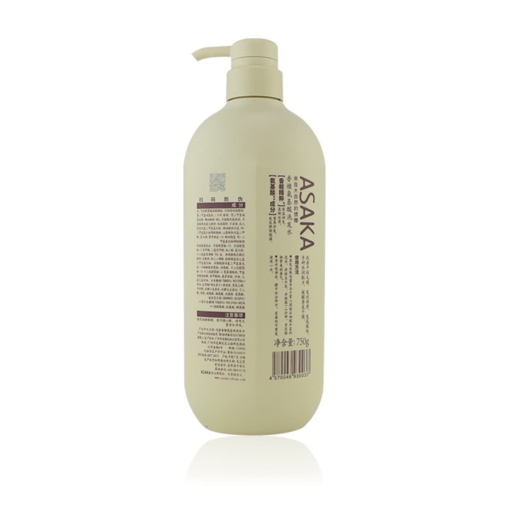 Shampoo de aminoácidos Torreya perfumado leve 750g hidratante macio loja física mesmo estilo shampoo fragrância