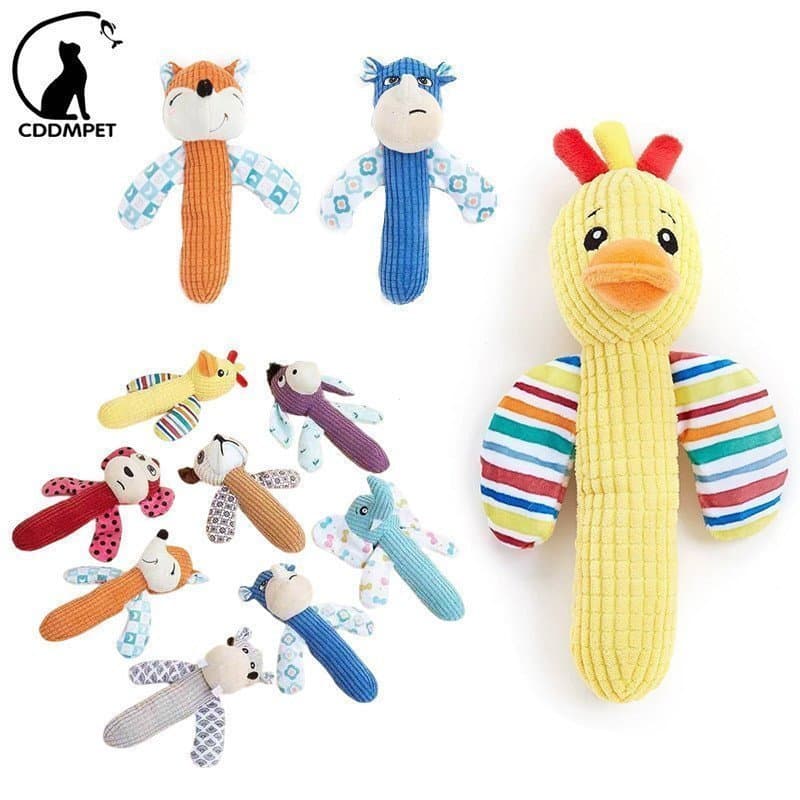 Brinquedos Estridentes Resistentes À Mordida Em Forma De Animais Para Brinquedo De Pelúcia Mastigar Cachorro