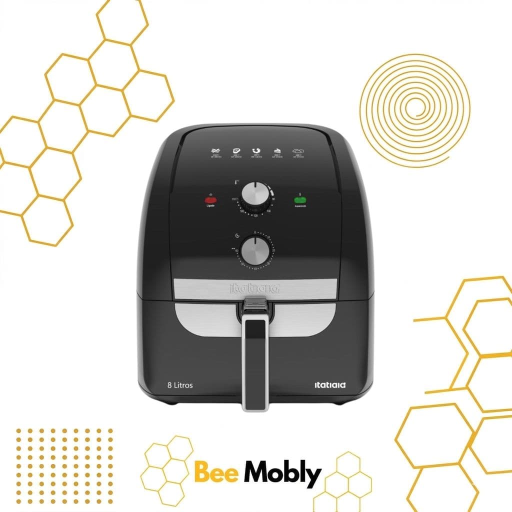 Fritadeira Elétrica sem Óleo AirFryer Itatiaia 8Litros 127v 1900w