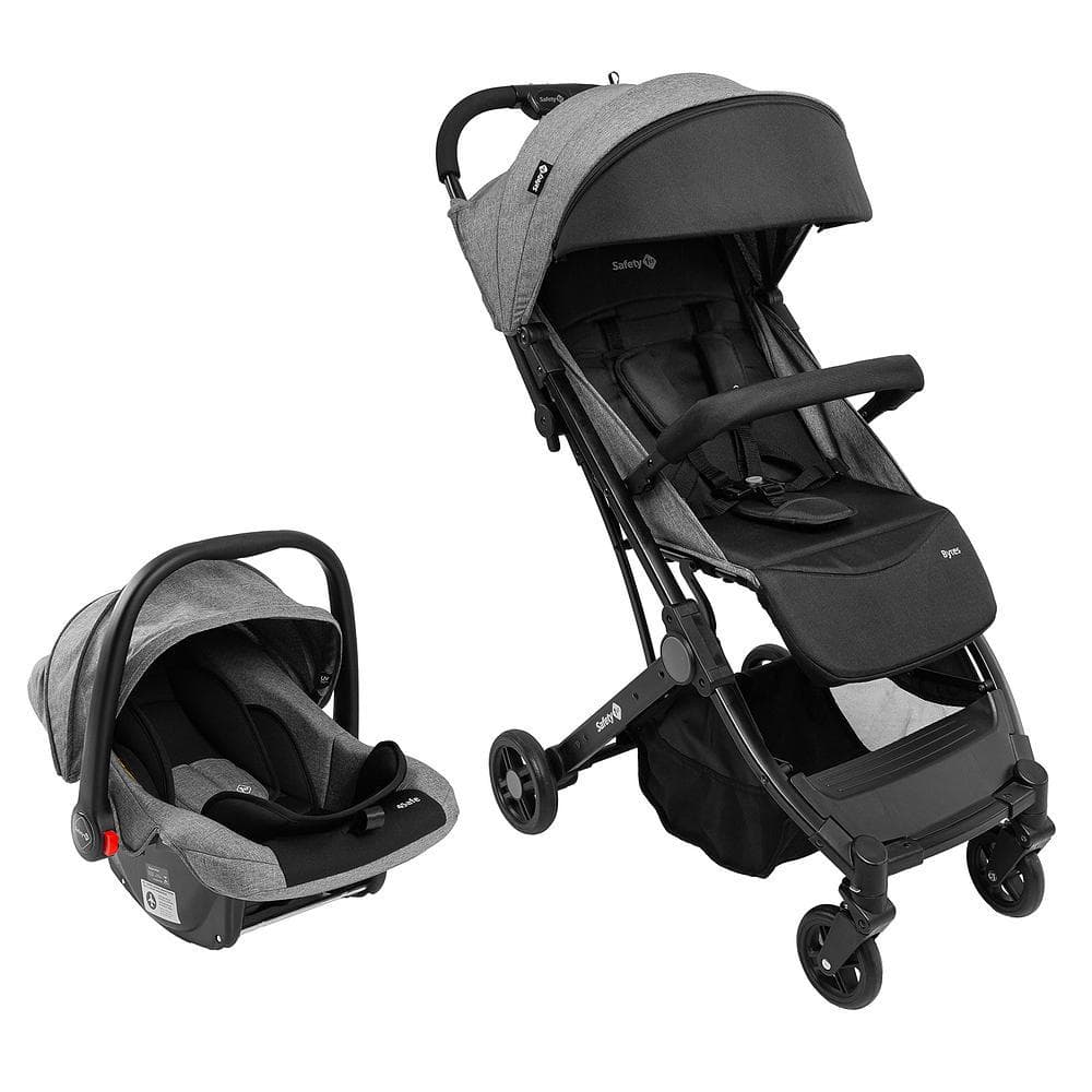 Carrinho de Bebê Com Bebê Conforto Travel System Duo Bytes Safety 1St Green