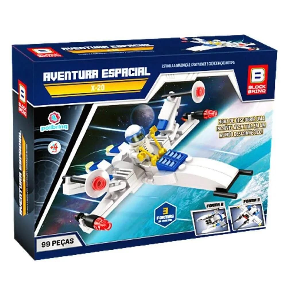 block brinq - aventura espacial - lego - bloco de montar