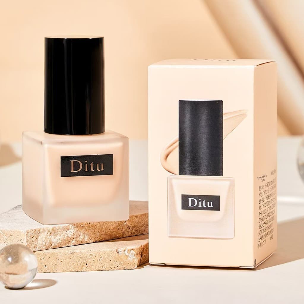 Ditu Ditu High Concealer Hold Maquiagem Base Líquida Light Hold Maquiagem Corretivo Não Opaco Hidratante Impecável Refre