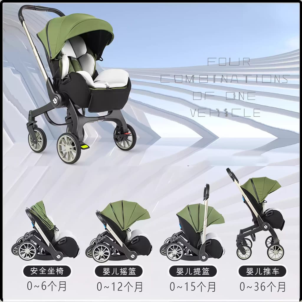 Assento de segurança para carrinho de bebê, dois em um, bebê recém-nascido, multifuncional, sem instalação, cesta portát