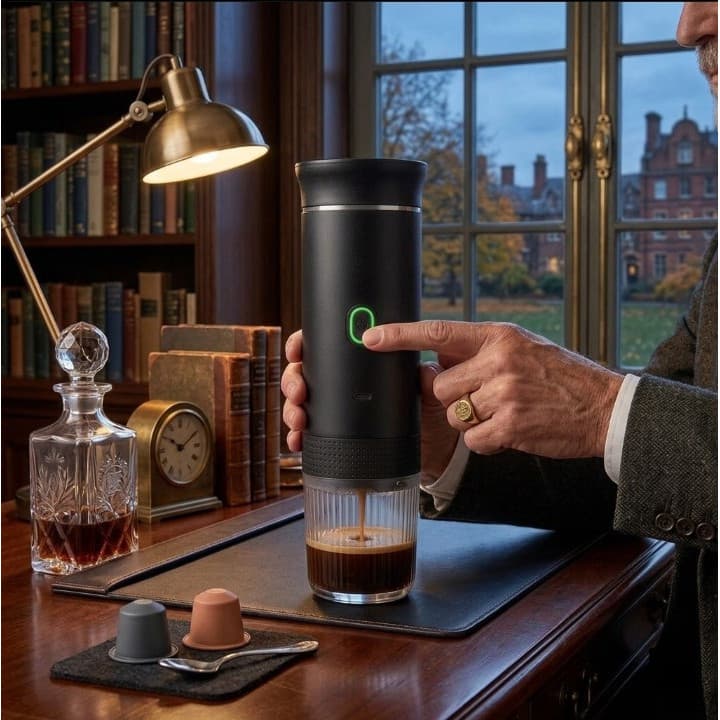 Cafeteira Expresso Portátil para Viagem 3 em 1 com Aquecimento Rápido Dibea 