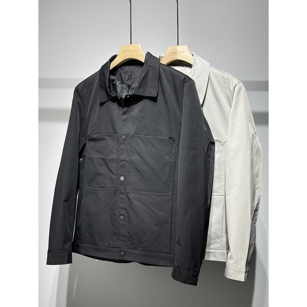 Jaqueta masculina primavera outono novo estilo bonito All-Match lapela macacão jaqueta masculina versão coreana na moda 