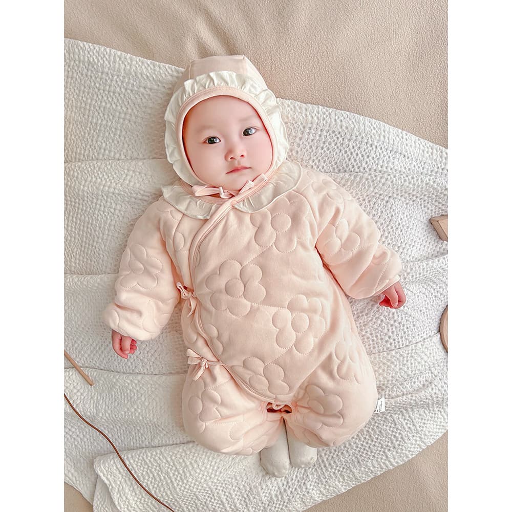 Bebê menina mês inteiro roupas de inverno da menina do bebê roupas de princesa cem dias pequeno mês para fora abraço rou
